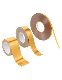 3 Rollos de Cinta Washi Dorada Autoadhesiva 5mm 20mm 35mm