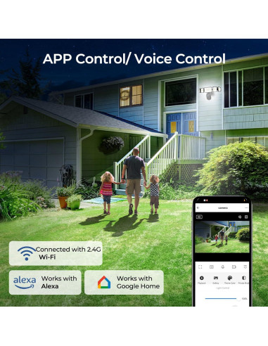 Cámara de Seguridad iMaihom Floodlight 2K QHD con Luz 5500LM