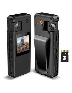 Cámara Corporal Hoestr A32 1080P con Lente Rotatable 180