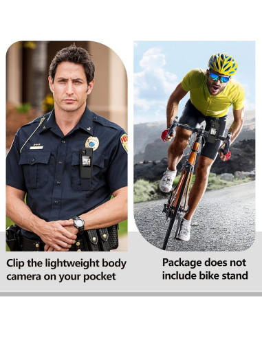 Cámara Corporal Hoestr A32 1080P con Lente Rotatable 180