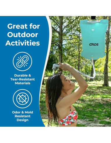 Estación de Lavado de Cabello Portátil GADS 2.5 Galones Azul