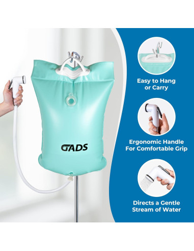 Estación de Lavado de Cabello Portátil GADS 2.5 Galones Azul