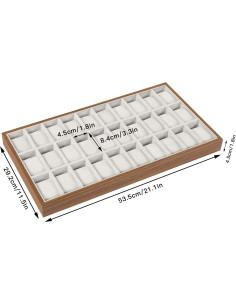 Bandeja de exhibición para relojes SHZICMY 30 compartimentos 2