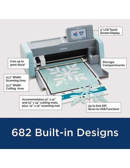 Máquina de Corte Brother ScanNCut SDX125e + 6 Cuchillas