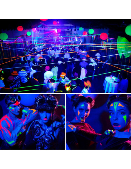 Luz Negra UV LED Czgor 36 LEDs Control DMX 19cm