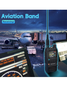 Antena Banda Aérea TIDRADIO SMA-Femenino 28cm 120/300MHz 2