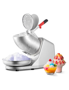 Máquina de Hielo Raspado Eléctrica BOSBAK 380W 2 Cuchillas