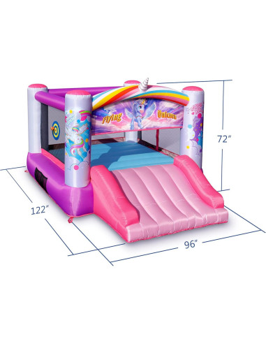 Casa Inflable Princesa Action Air 3.1x2.4m con Ventilador