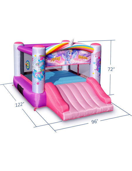 Casa Inflable Princesa Action Air 3.1x2.4m con Ventilador