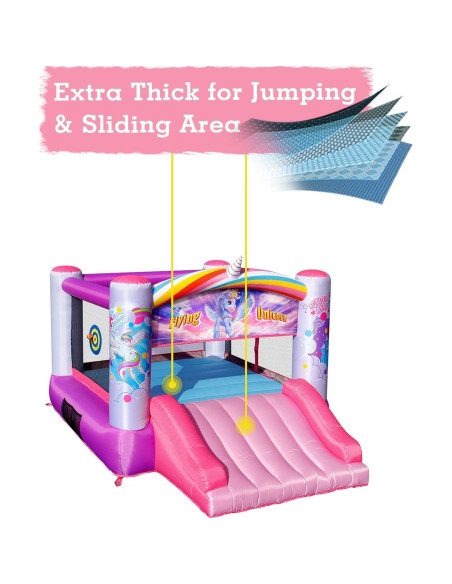 Casa Inflable Princesa Action Air 3.1x2.4m con Ventilador