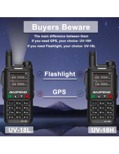 Radio BAOFENG UV-18H 5W GPS USB-C Walkie Talkie 730g 2