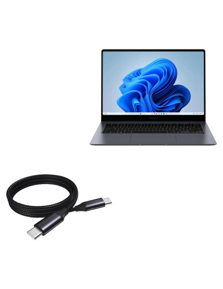 Cable BoxWave USB-C a USB-C 100W 0.91m para Samsung Galaxy Book4 Pro