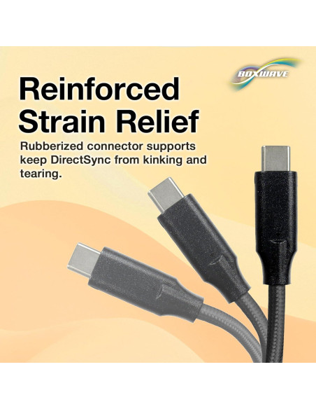 Cable BoxWave USB-C a USB-C 100W 0.91m para Samsung Galaxy Book4 Pro