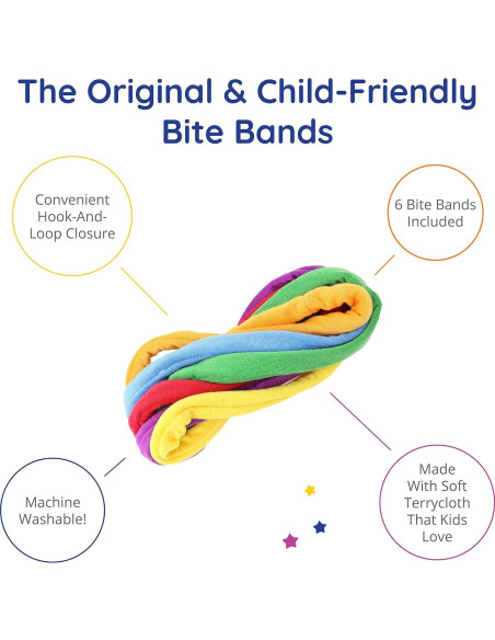 Collares de Masticar Break-Away Bite Bands - 6 Unidades - Sensory