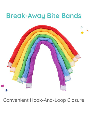 Collares de Masticar Break-Away Bite Bands - 6 Unidades - Sensory