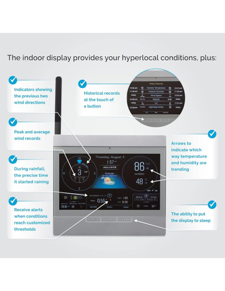 Estación Meteorológica AcuRite Atlas HD con Barómetro - Gris