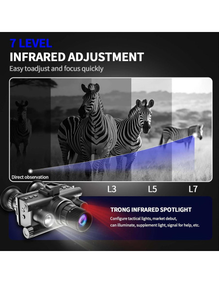 Gafas de Visión Nocturna Digital Infrarroja 4K SKIOVEMI