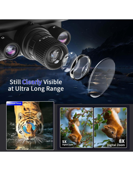 Gafas de Visión Nocturna Digital Infrarroja 4K SKIOVEMI