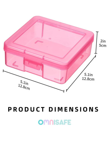 Organizadores de Arte OMNISAFE 12 Piezas Plástico Rosa