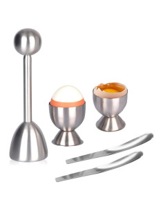 Juego de Cortador y Tapador de Huevos Hocai, 5 Piezas