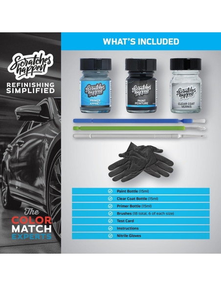 Kit de pintura de retoque ScratchesHappen - Sombra de grafito 44ml