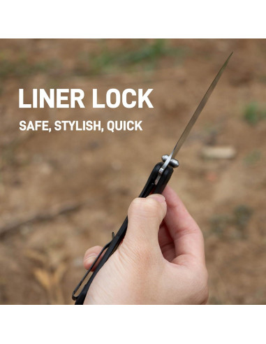 Cuchillo de bolsillo ARTISANCUTLERY Tradition V2 9.09 cm Negro