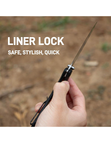 Cuchillo de bolsillo ARTISANCUTLERY Tradition V2 9.09 cm Negro