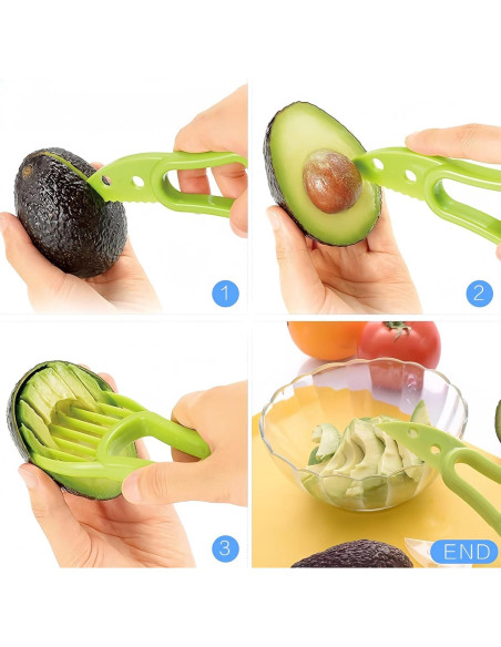 Juego de Herramientas para Frutas BCMON 4 Piezas - Descorazonador y Cortadores