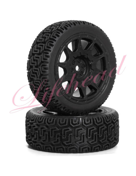 Neumáticos y Ruedas RC Lifehead 1/10 68mm Caucho 4 Piezas