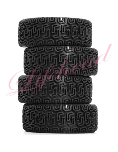 Neumáticos y Ruedas RC Lifehead 1/10 68mm Caucho 4 Piezas