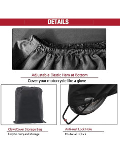 Cubierta de Motocicleta Impermeable ClawsCover 3XL 294.6x119.8cm 2