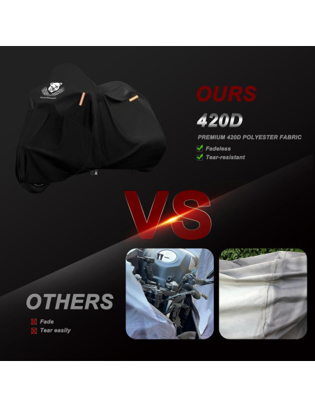 Cubierta de Motocicleta Impermeable ClawsCover 3XL 294.6x119.8cm
