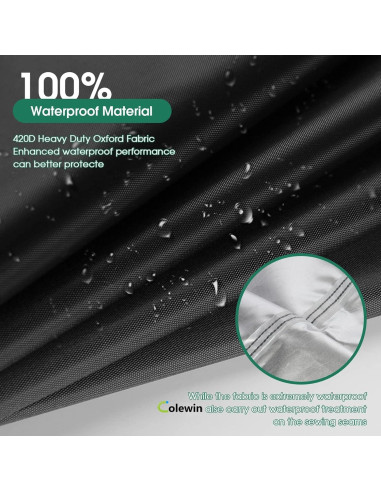 Cubierta Impermeable para Carrito de Palomitas Colewin 40.64x45.72x78.74cm