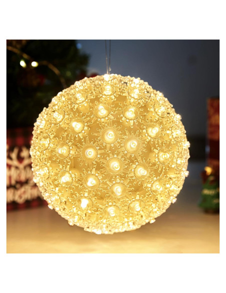 Esferas Iluminadas de Navidad Brightown 15.24 cm 100 LED IP65