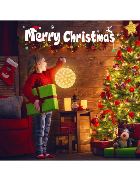 Esferas Iluminadas de Navidad Brightown 15.24 cm 100 LED IP65