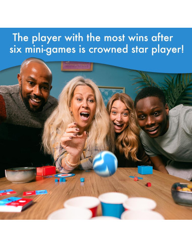 Juego de Mesa Fiesta Big Potato 101 Mini Juegos para 2-8 Jugadores