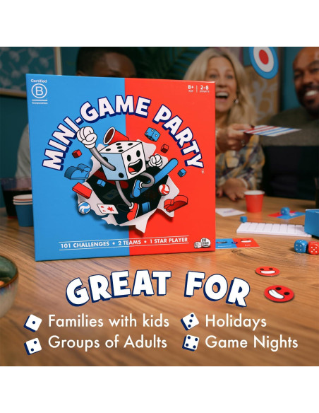 Juego de Mesa Fiesta Big Potato 101 Mini Juegos para 2-8 Jugadores