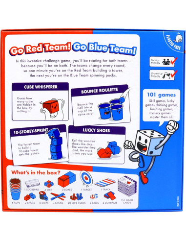 Juego de Mesa Fiesta Big Potato 101 Mini Juegos para 2-8 Jugadores