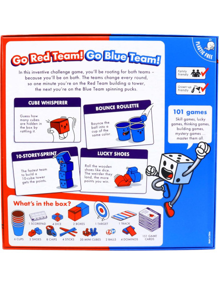 Juego de Mesa Fiesta Big Potato 101 Mini Juegos para 2-8 Jugadores