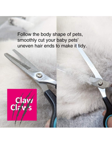 Tijeras de Adelgazamiento Claw Claws 18 cm Acero Inoxidable