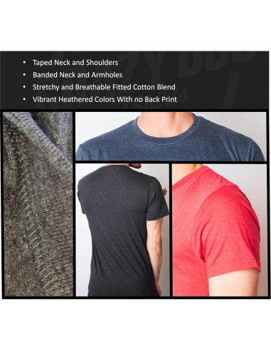 Camiseta Divertida para Hombre Crazy Dog Stay Weird - Mediana