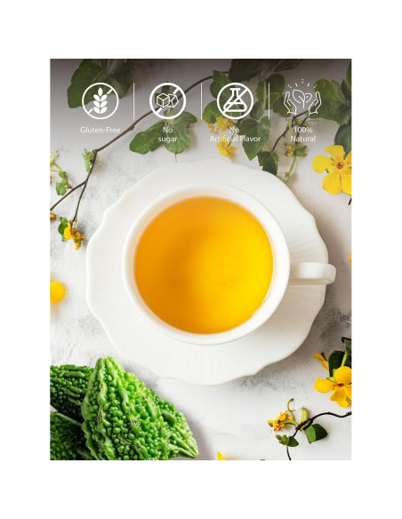Té de Melón Amargo TeeLux, 100 Unidades, Sin Cafeína