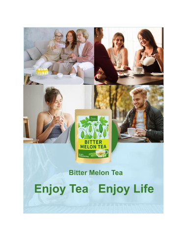 Té de Melón Amargo TeeLux, 100 Unidades, Sin Cafeína
