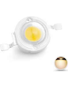 Chip LED Chanzon 10 pcs 1W Blanco Cálido 3000K-3500K 2