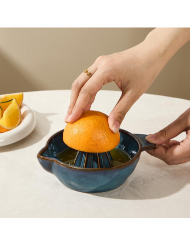 Exprimidor de Limón Manual Cerámica Tuioyoc 16cm Portátil