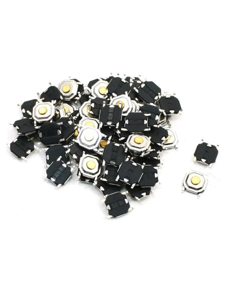 Interruptores Táctiles Momentáneos uxcell 68pcs 5x5mm
