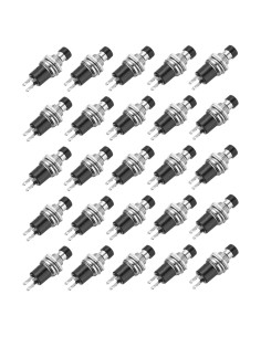 Interruptor de Botón Mini SPST NO 30 Pcs MECCANIXITY 7mm