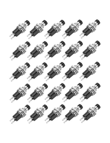 Interruptor de Botón Mini SPST NO 30 Pcs MECCANIXITY 7mm