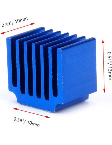 Disipador de Calor FYSETC 10 Piezas Aluminio Impresora 3D