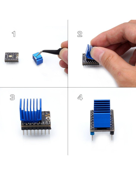 Disipador de Calor FYSETC 10 Piezas Aluminio Impresora 3D
